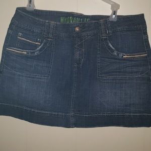 Hydraulic Jean skirt
